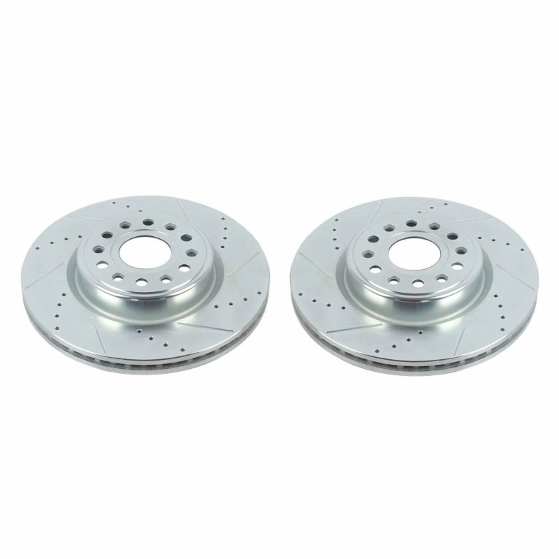 PowerStop - Power Stop 20 - 22 Ram 1500 Front Drilled & Slotted Rotor - Pair - Demon Performance