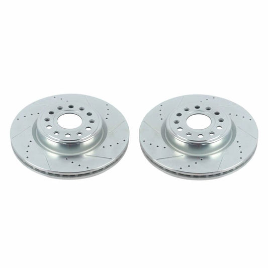 PowerStop - Power Stop 20 - 22 Ram 1500 Front Drilled & Slotted Rotor - Pair - Demon Performance