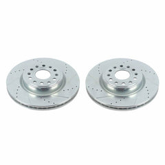 PowerStop - Power Stop 20 - 22 Ram 1500 Front Drilled & Slotted Rotor - Pair - Demon Performance