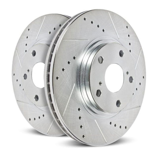 PowerStop - Power Stop 89 - 96 Nissan 300ZX Rear Evolution Drilled & Slotted Rotors - Pair - Demon Performance