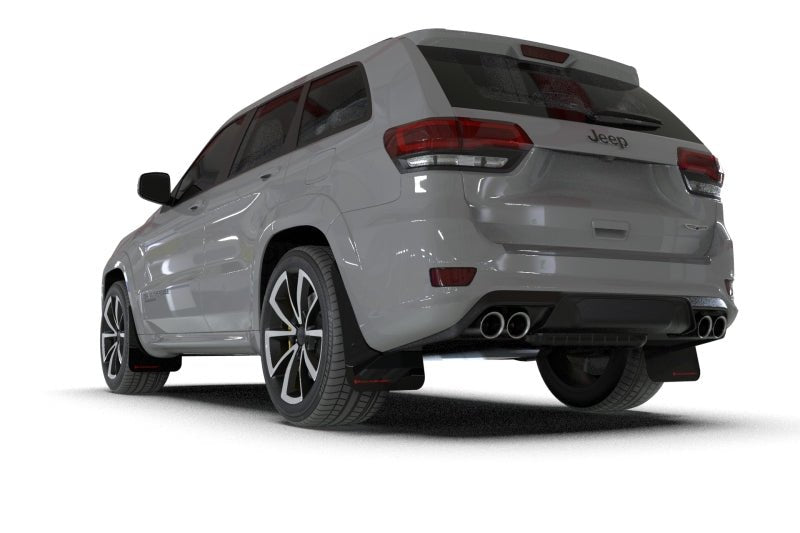 Rally Armor - Rally Armor 18 - 22 Jeep Grand Cherokee SRT Trackhawk Black UR Mud Flap - Metallic Black Logo - Demon Performance