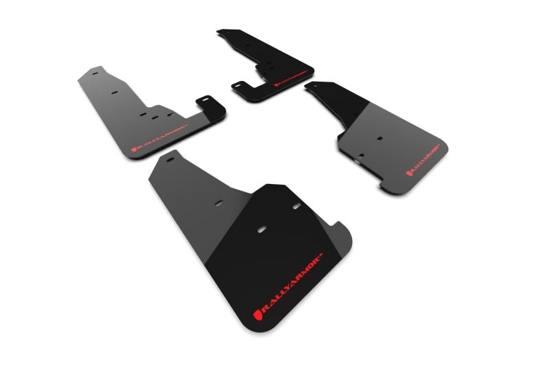 Rally Armor - Rally Armor 18 - 22 Jeep Grand Cherokee SRT Trackhawk Black UR Mud Flap - Red Logo - Demon Performance