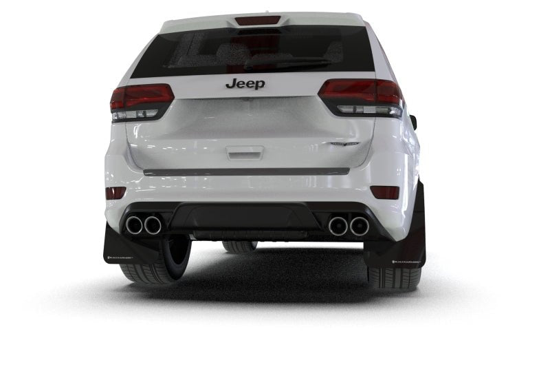 Rally Armor - Rally Armor 18 - 22 Jeep Grand Cherokee SRT Trackhawk Black UR Mud Flap - Red Logo - Demon Performance