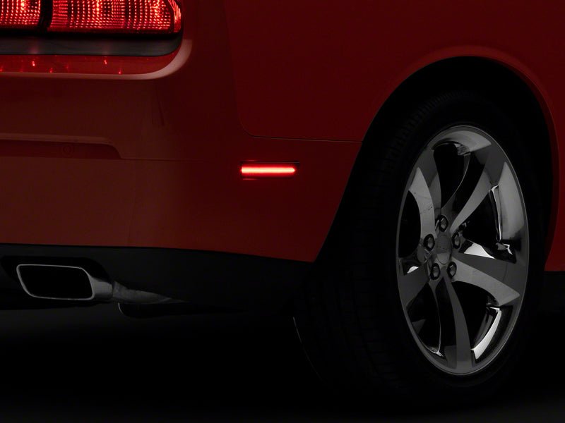 Raxiom - Raxiom 08 - 14 Dodge Challenger 11 - 14 Dodge Charger Axial Series LED Rear Side Marker Lights - Smoked - Demon Performance
