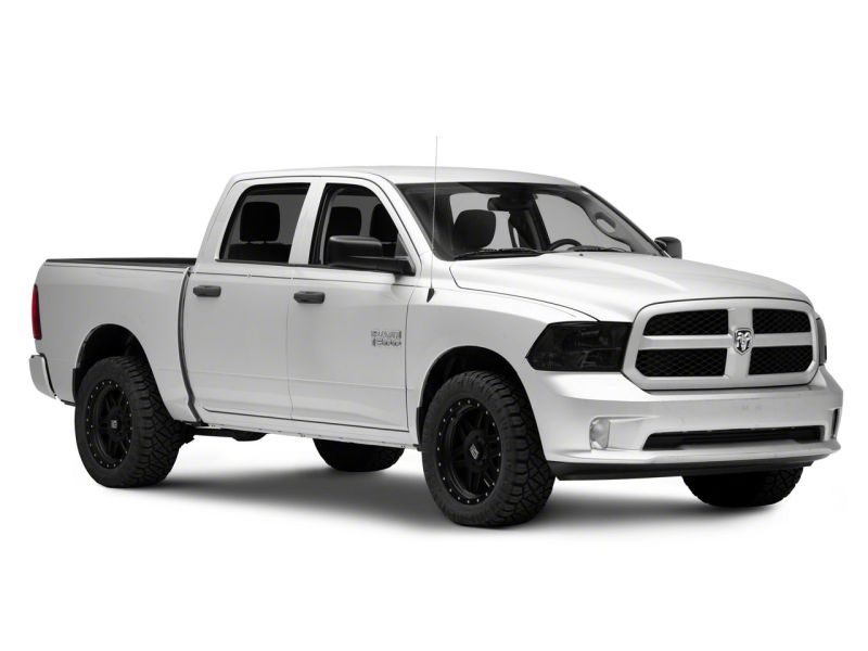 Raxiom - Raxiom 09 - 18 Dodge RAM 1500 Axial OEM Rep Headlights w/ Dual Bulb - Chrome Housing (Smoked Lens ) - Demon Performance