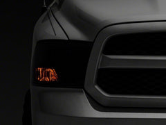 Raxiom - Raxiom 09 - 18 Dodge RAM 1500 Axial OEM Rep Headlights w/ Single Bulb - Chrome Housing (Smoked Lens) - Demon Performance