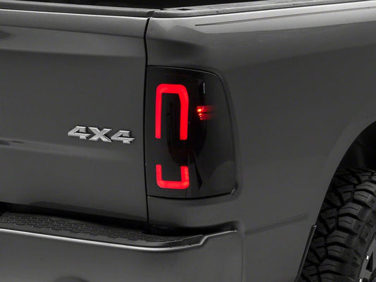 Raxiom - Raxiom 09 - 18 Dodge RAM 1500/2500/3500 Axial Series LED Tail Lights - Blk Housing (Smoked Lens) - Demon Performance