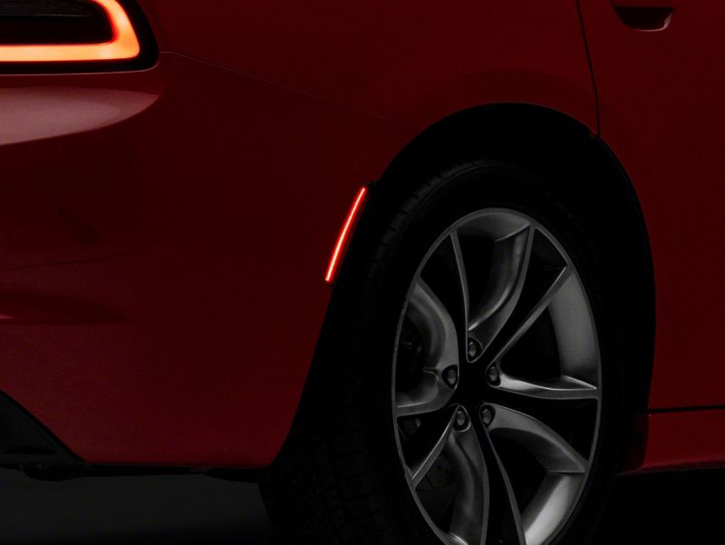 Raxiom - Raxiom 15 - 23 Dodge Charger Excluding Widebody Axial LED Side Marker Lights Front and Rear - Smoked - Demon Performance
