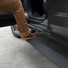 Go Rhino - RealTruck 19 - 24 Ram 1500 Crew Cab 4dr VoltStep Electric Running Board Kit (No Drill) - Tex. Blk - Demon Performance