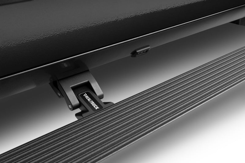 Go Rhino - RealTruck 19 - 24 Ram 1500 Crew Cab 4dr VoltStep Electric Running Board Kit (No Drill) - Tex. Blk - Demon Performance