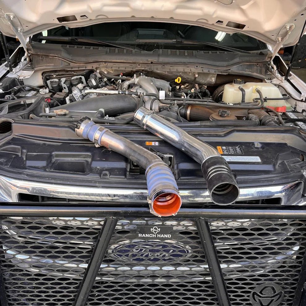 S&B - S&B Hot Side Intercooler Pipe for 2016 - 2024 Ford F250 / F350 6.7L Powerstroke - Demon Performance