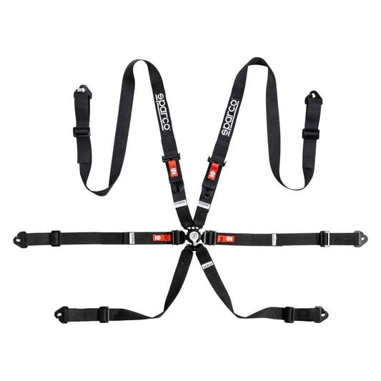 SPARCO - Sparco BELT COMP H2 PD 6PT STEEL BLK - Demon Performance