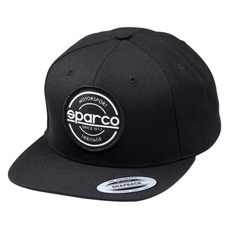 SPARCO - Sparco Cap S-Patch Snapback Black - Demon Performance
