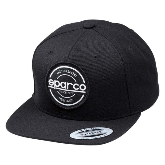 SPARCO - Sparco Cap S-Patch Snapback Black - Demon Performance