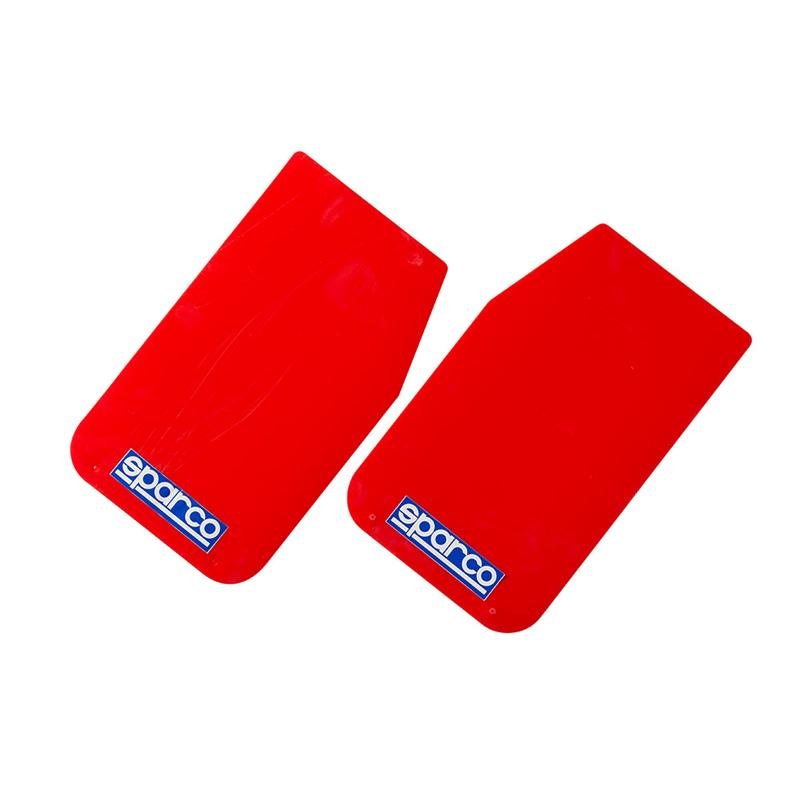 SPARCO - Sparco Mud Flap Pair Red - Demon Performance