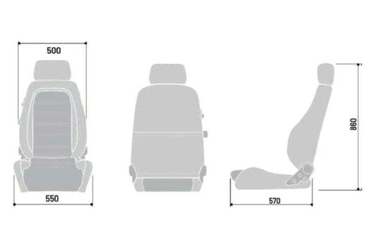 SPARCO - Sparco Seat GT Black/White - Demon Performance