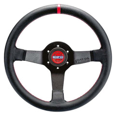 SPARCO - Sparco Steering Wheel R330 Champion Black Leather / Red Stiching - Demon Performance