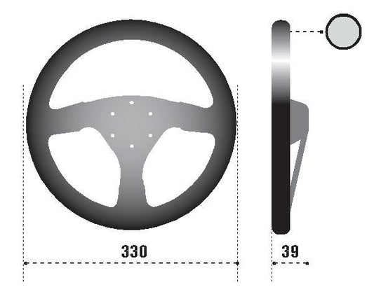 SPARCO - Sparco Strwhl 323 Suede Black - Demon Performance