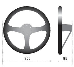 SPARCO - Sparco Strwhl 325 Suede Black - Demon Performance