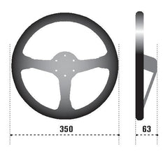 SPARCO - Sparco Strwhl 345 Suede Black - Demon Performance