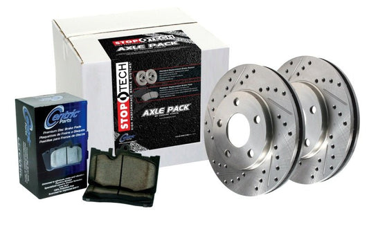 Stoptech - Sport Axle Pack, Slotted, Front - Demon Performance