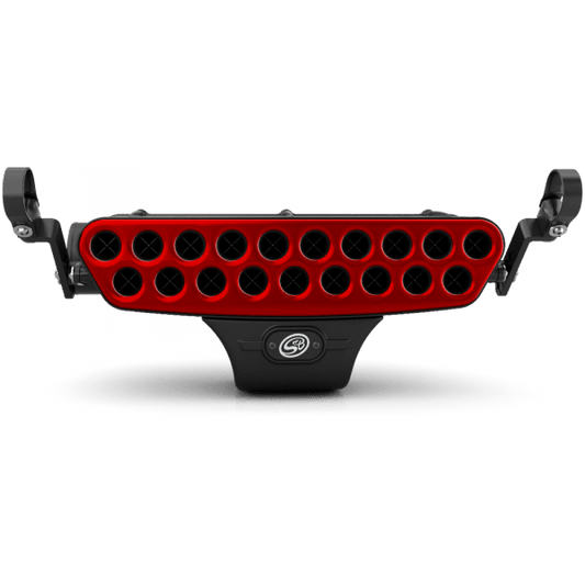 S&B - Stainless Steel Red Faceplate for Particle Separator S&B - Demon Performance