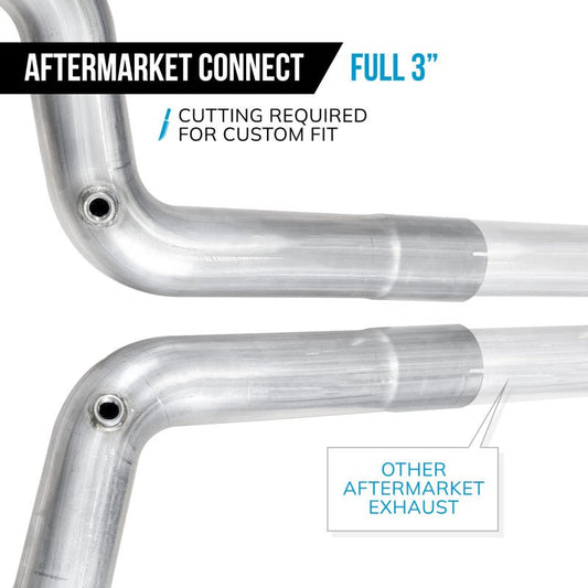 Stainless Works - Stainless Works 15-25 Mustang GT Lead Pipe Kit - Aftermarket Connect - Demon Performance