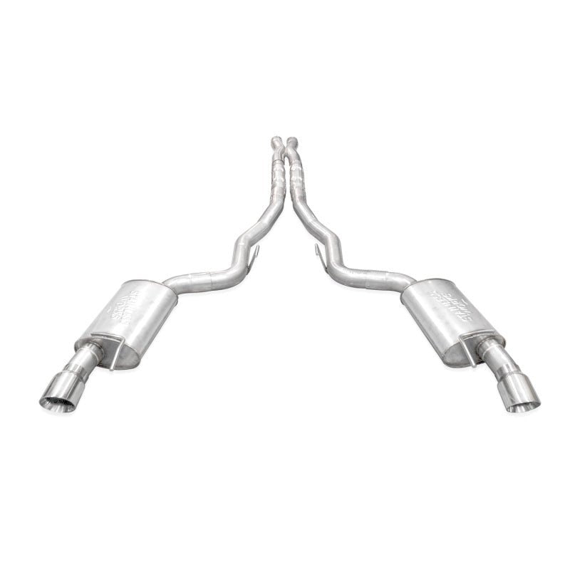 Stainless Works - Stainless Works 2024 Mustang GT Catback Dual Tips Redline Sound X-Pipe Factory Connect Exhaust - Demon Performance