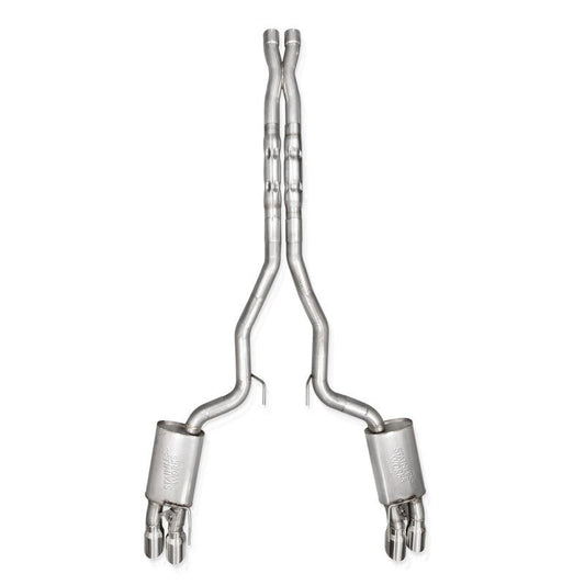 Stainless Works - Stainless Works 2024 Mustang GT Catback Quad Tips Legend Sound X-Pipe Factory Connect Exhaust - Demon Performance