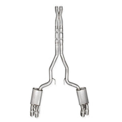 Stainless Works - Stainless Works 2024 Mustang GT Catback Quad Tips Legend Sound X-Pipe Factory Connect Exhaust - Demon Performance
