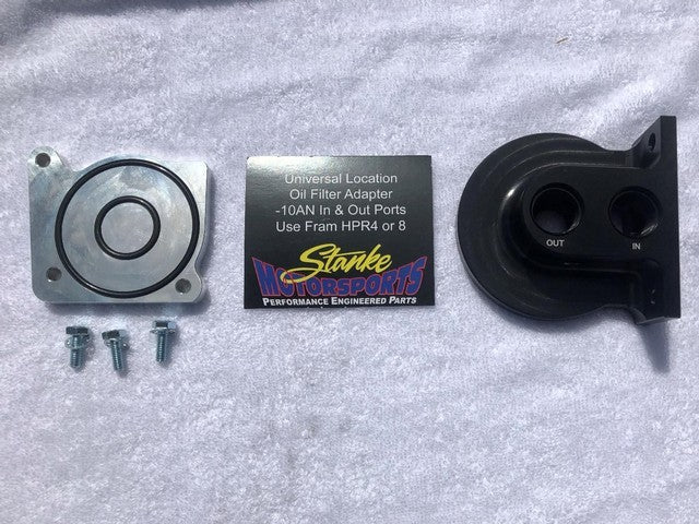 Stanke Motorsports GEN 3 HEMI Oil Filter Block Off Plate & Remote Filter Adapter