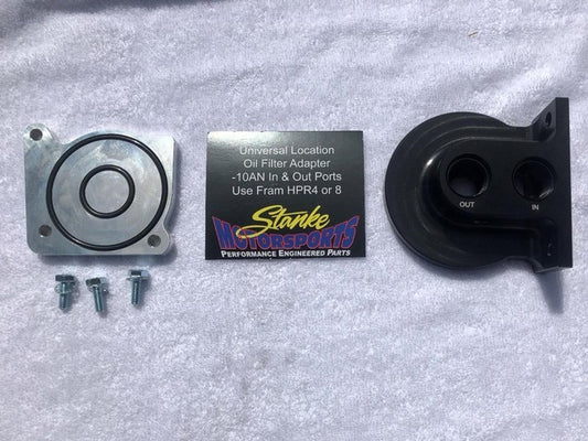 Stanke Motorsports GEN 3 HEMI Oil Filter Block Off Plate & Remote Filter Adapter