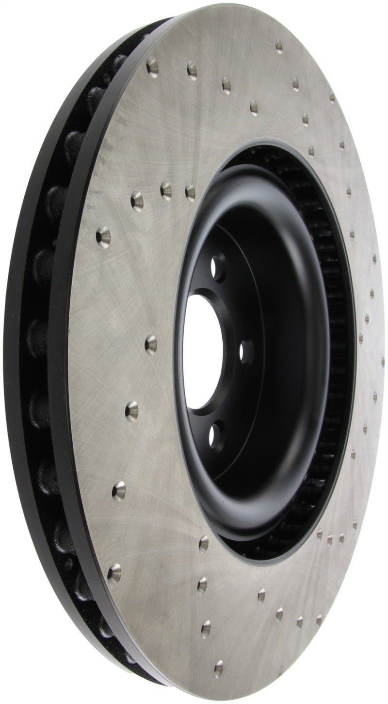 Stoptech - StopTech Cross Drilled Sport Brake Rotor - 2015 Ford Mustang w/ Brembo - Front Right - Demon Performance