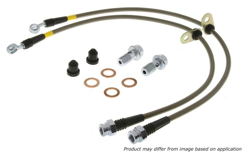 Stoptech - StopTech Stainless Steel Front Brake Lines 15 - 18 Ford Mustang - Demon Performance
