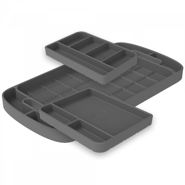S&B - Tool Tray Silicone 3 Piece Set Color Charcoal S&B - Demon Performance