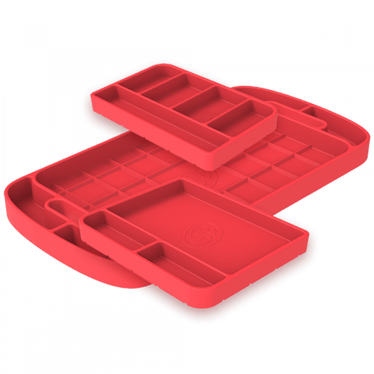 S&B - Tool Tray Silicone 3 Piece Set Color Pink S&B - Demon Performance