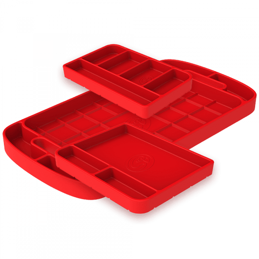S&B - Tool Tray Silicone 3 Piece Set Color Red S&B - Demon Performance