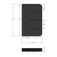 S&B - Tool Tray Silicone Small Color Charcoal S&B - Demon Performance