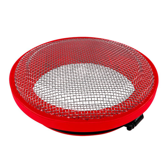 S&B - Turbo Screen 6.0 Inch Red Stainless Steel Mesh W/Stainless Steel Clamp S&B - Demon Performance