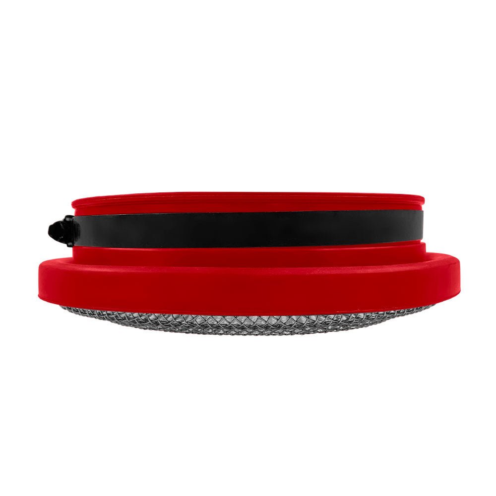 S&B - Turbo Screen 6.0 Inch Red Stainless Steel Mesh W/Stainless Steel Clamp S&B - Demon Performance