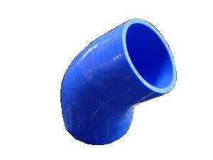 Turbo XS - Turbo XS Silicone 45 Degree Elbow 76mm/3inch in Blue - Demon Performance