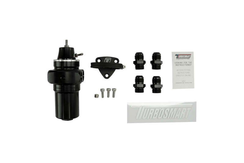 Turbosmart - Turbosmart -10AN FPRF10 Canister Style Fuel Filter w/Regulator - Black - Demon Performance