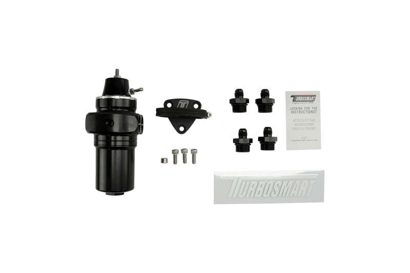 Turbosmart - Turbosmart FPRF6 Fuel Pressure Regulator and Filter - Black - Demon Performance