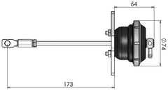 Turbosmart - Turbosmart IWG75 Mitsubishi EVO 10 24 PSI Black Internal Wastegate Actuator - Demon Performance