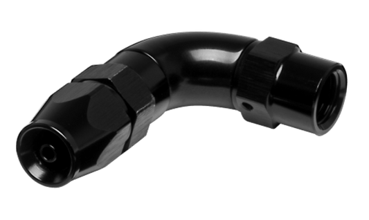 Vibrant - Vibrant - 3AN 90 Degree High Flow Hose End Fitting for PTFE Lined Hose - Aluminum - Demon Performance