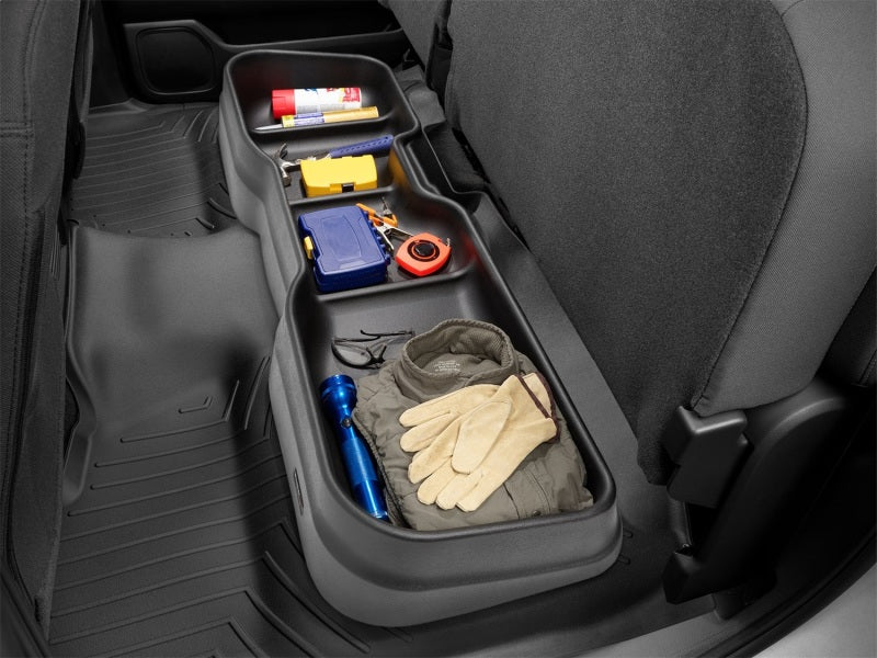 WeatherTech - WeatherTech 2019+ RAM 1500 Crew Cab Black Underseat Storage System (Req OE Storage Removal) - Demon Performance