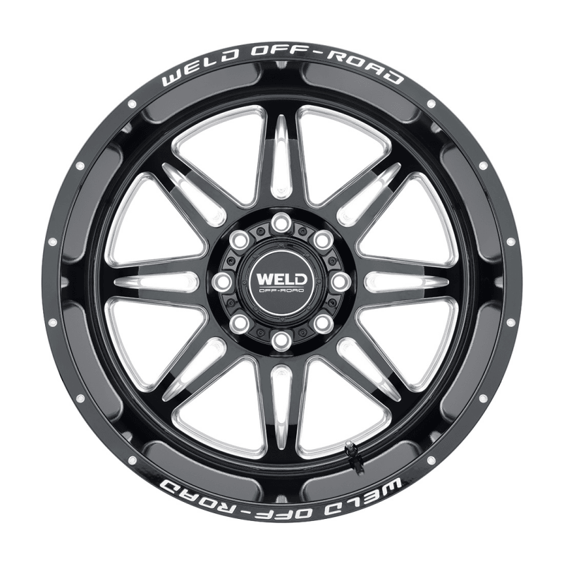 Weld - Weld Cheyenne W132 22x12 8x170 BP -44 Offset 4.75 BS 125.1 Bore Gloss Black Milled - Demon Performance