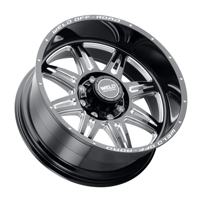 Weld - Weld Cheyenne W132 22x12 8x170 BP -44 Offset 4.75 BS 125.1 Bore Gloss Black Milled - Demon Performance