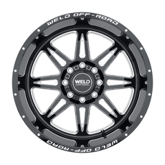Weld - Weld Cheyenne W132 Series 20x9/8x165.1 ET00/5.00 BS/125.1 Gloss BLK - Demon Performance