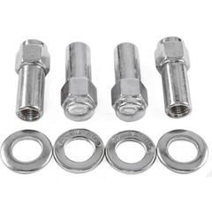 Weld - Weld Closed End Lug Nuts 12mm x 1.5 Thread Shank Seat - Chrome (4 Pack) - Demon Performance
